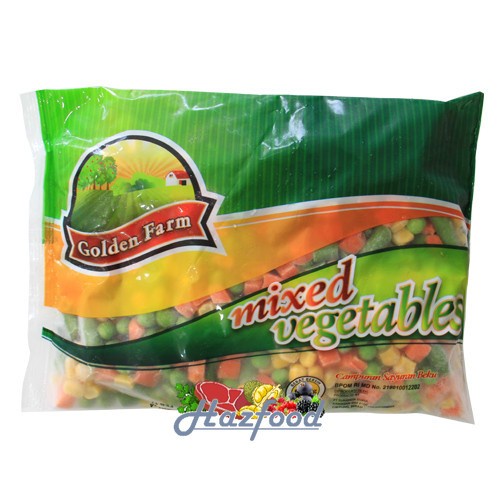 

GOLDEN FARM MIX VEGETABLES / SAYURAN BEKU 500GR