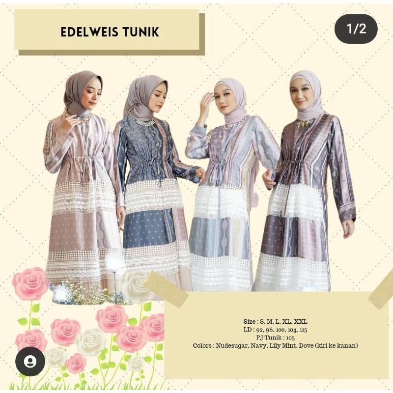 EDELWEIS TUNIK XXL BY VANILLA HIJAB
