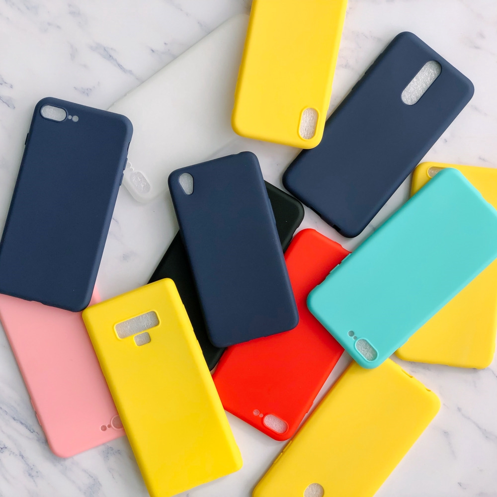 Bayar di Tempat COD Vivo Y91C Candy Colors Plain Rubber