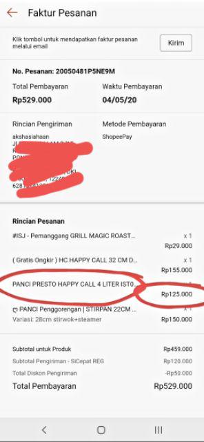 ( Gratis Ongkir )  Hc Happy Call 32 Cm Double Pan - Panci Teflon Korea