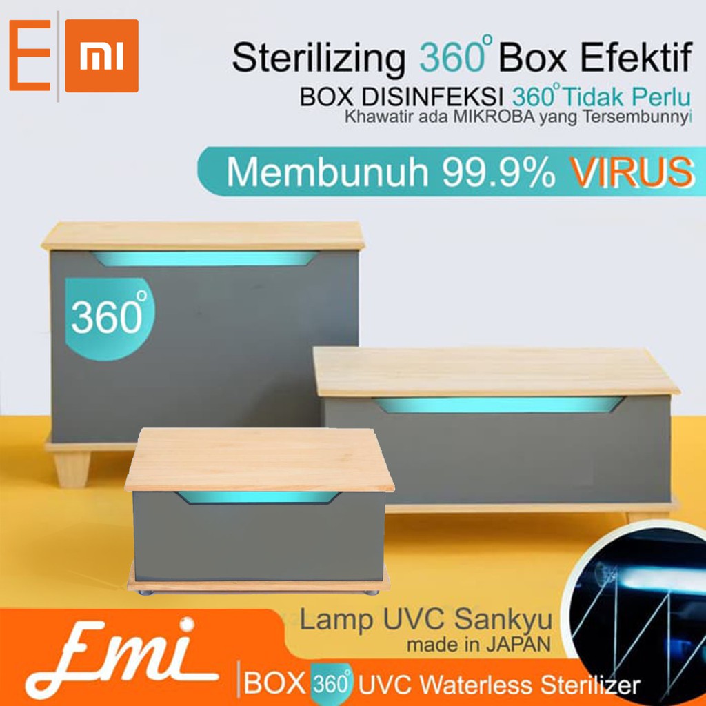 Box 360 UVC Waterless Sterilizer uv membunuh Virus