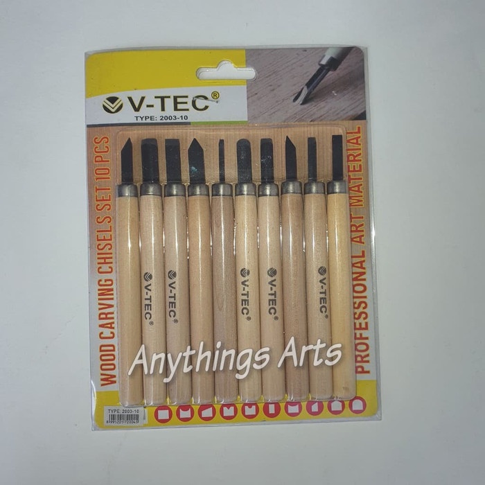 

UKIR-ALAT- V-TEC WOOD CARVING TOOL SET 10 - ALAT PAHAT PISAU UKIR CUKIL KAYU -ALAT-UKIR.