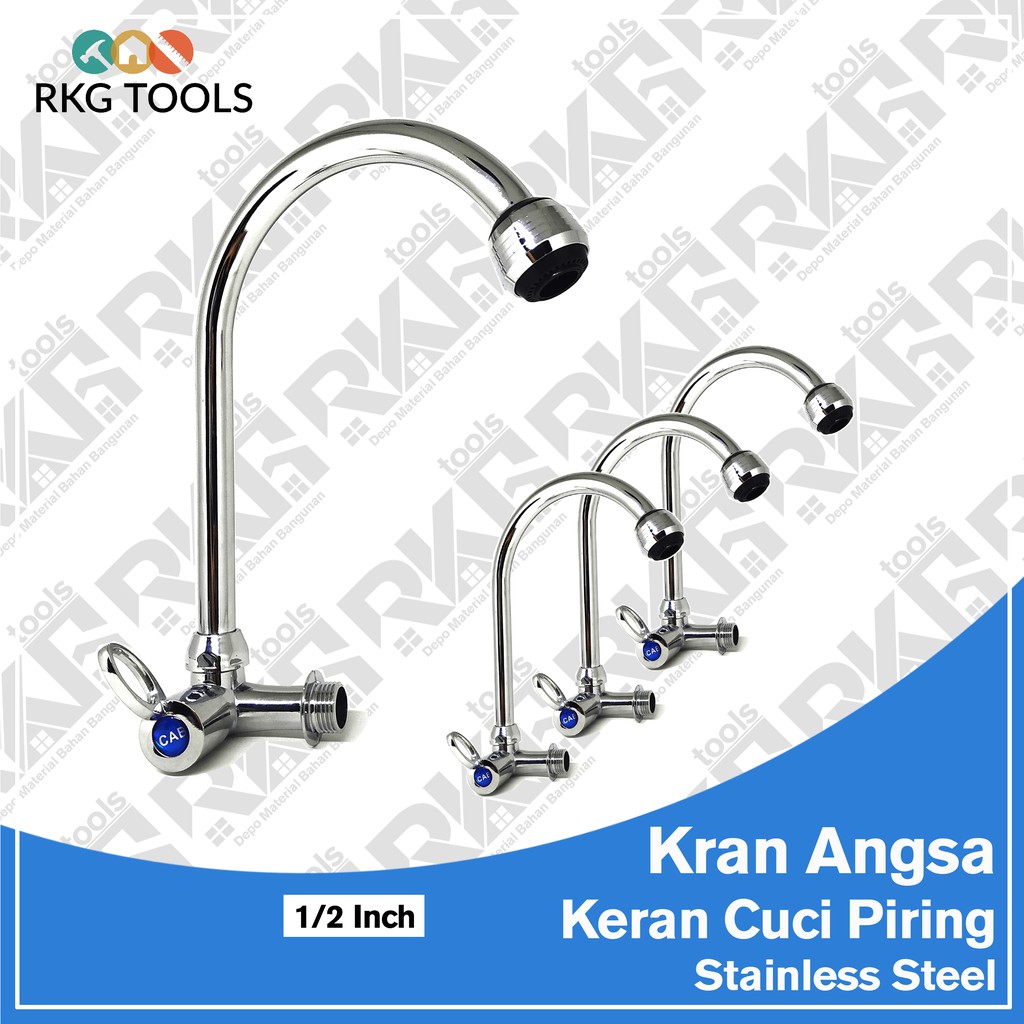 Kran Angsa Stainless l Cuci Piring l Keran Dapur