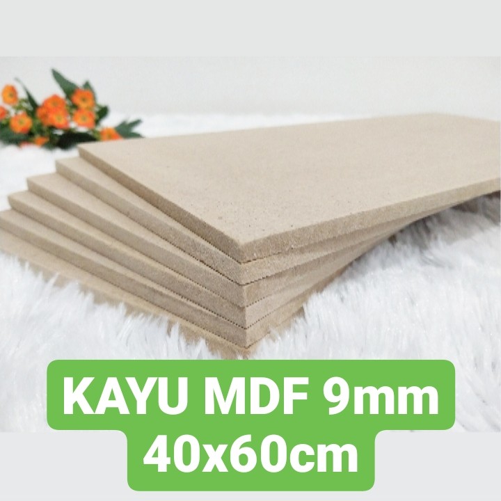 Kayu MDF 9mm 40x60cm