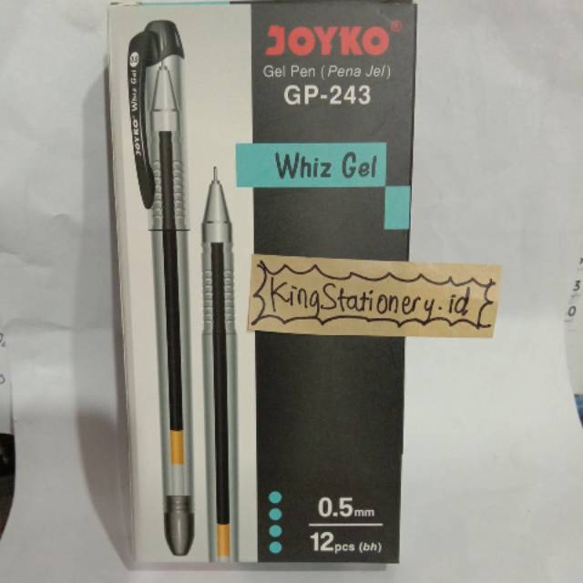 

[ PACK ] Pulpen Jell / Gel Joyko Whiz Gel ( isi 12 pcs )