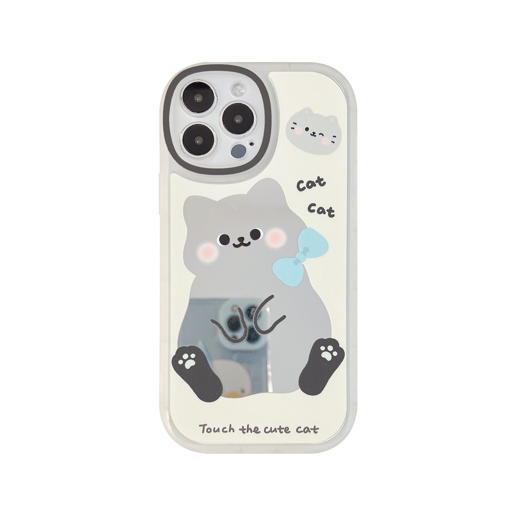 Case TPU Motif Kucing Untuk iPhone 13pro 13prm 11 7Plus 8Plus Xr XS 13 12pro Max