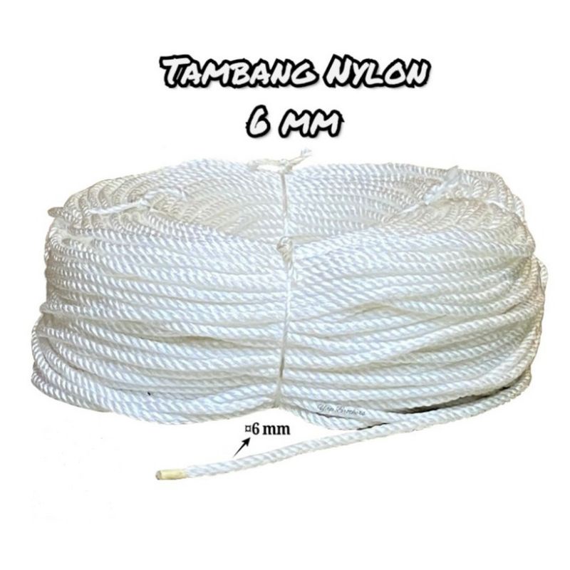 Tambang Nylon M6 Diameter Tali 6 mm