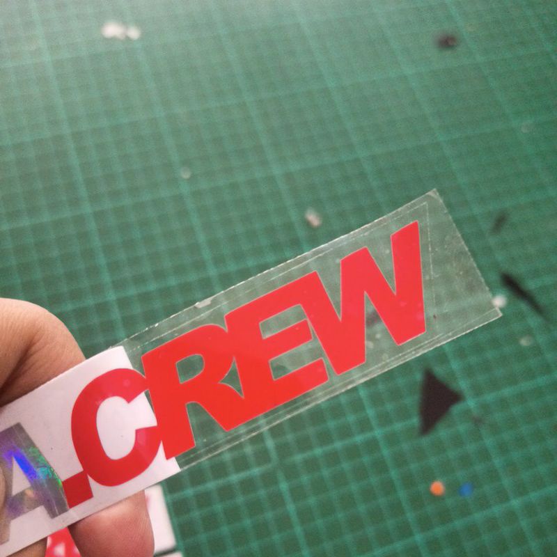 Sticker Cutting Nasa Crew