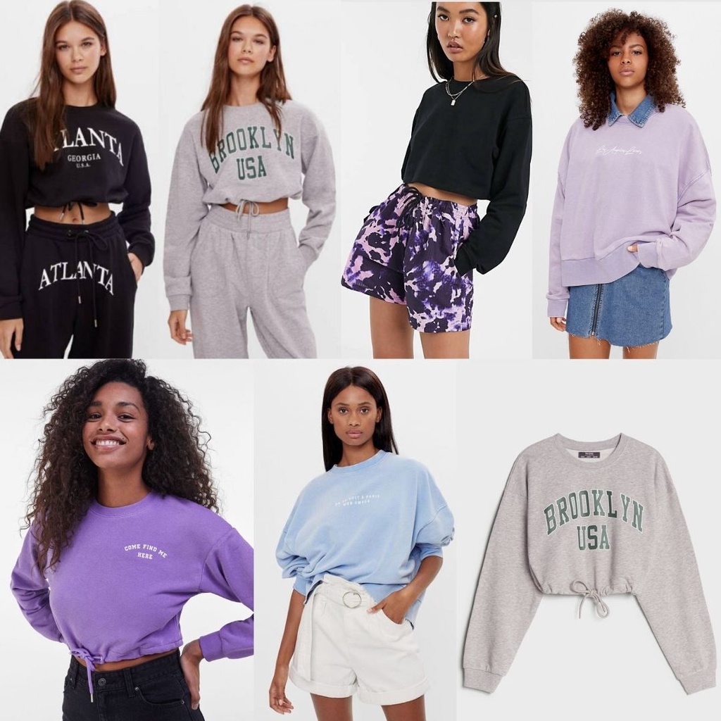 crop sweatshirt for women