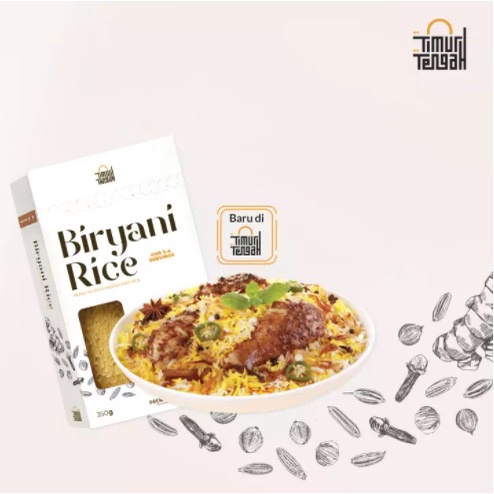 Nasi Briyani 350 GR  Bumbu Timur Tengah Beras Basmati Premium High Quality