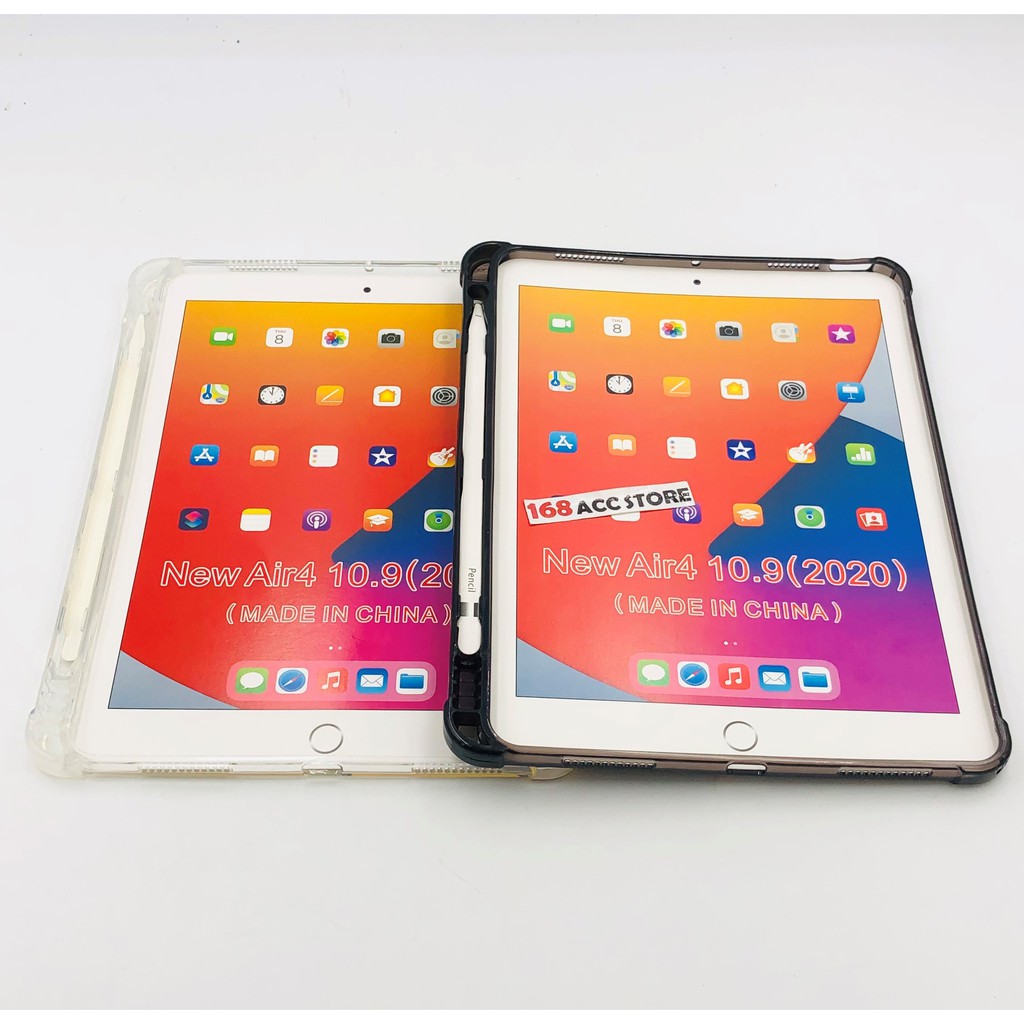 SILIKON IPAD AIR 4 CASE DENGAN TEMPAT STYLUS IPAD AIR 4 SOFTCASE