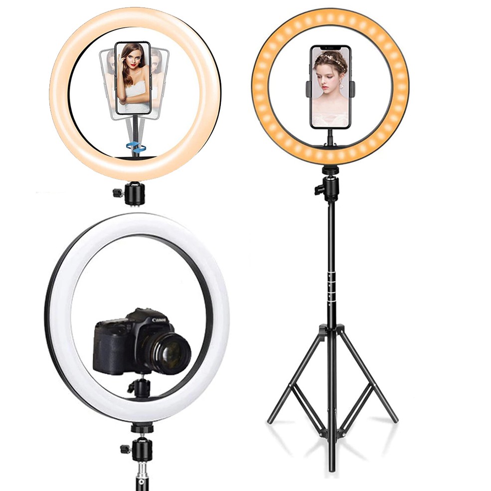 Ring Light + Tripod Lampu bundar RingLight 16 / 20 / 26 cm Youtuber