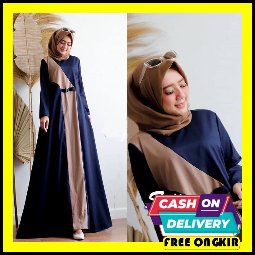 Promo Fladela Maxy Gamis Terbaru 2022 Modern Lebaran Gamis Wanita Terb Baju Muslim Wanita Sellena