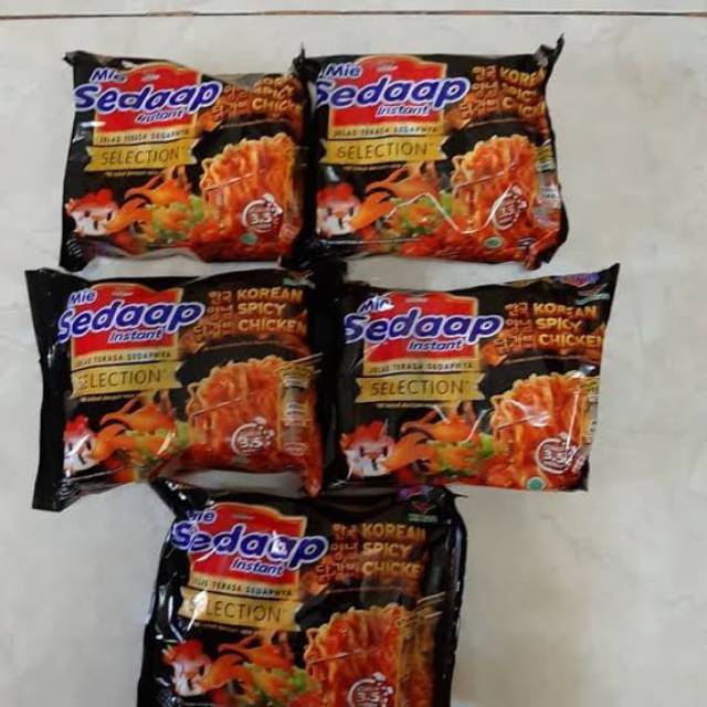 

Mie sedaap Korean spicy Chicken (Paket 5Pcs)