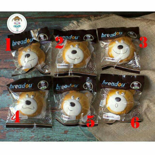 SQUISHY BREADOU LARGE BEAR HEAD BREAD