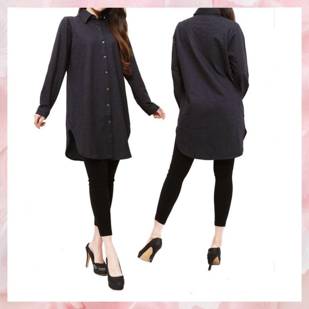 Denim Blouse Sonia / Blus Denim / Blus Wanita / Atasan Wanita / Baju