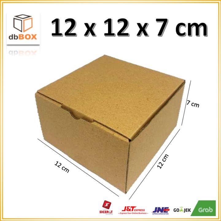 

Kardus Uk. 12 x 12 x 7cm....Die Cut kotak Kue, snack -aksesoris-dll model box pizza