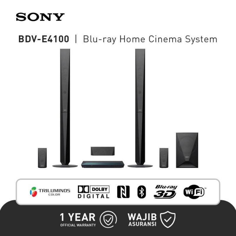 Home Theater SONY Smart Speaker Audio Blueray 5.1 BDV-E4100 FULL BASS