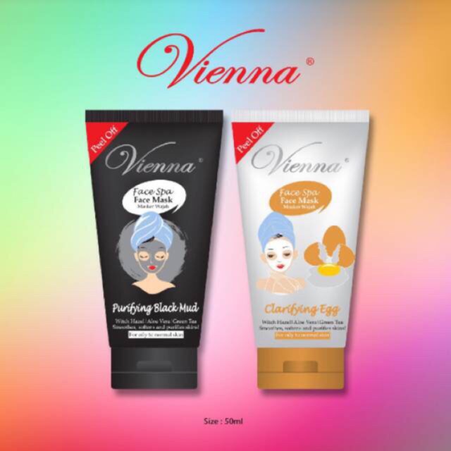 [Tube 50ml] VIENNA Peel Off Mask (Purifying Black, Sparkling Diamond, Luxurious Gold)