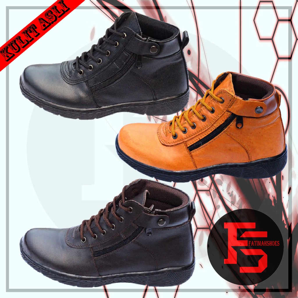 Sepatu Pria Boots Kulit Asli Original Fladio Sepatu Kerja Pria Sepatu Boot Pria Sepatu Pria Murah