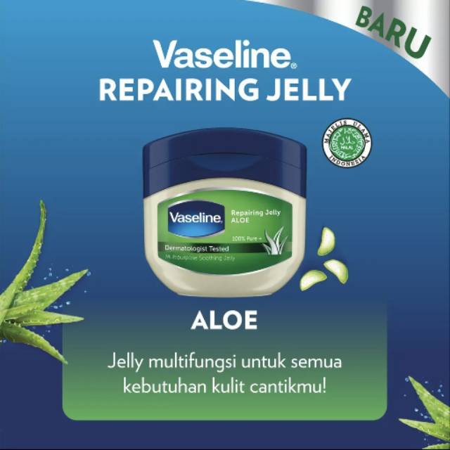 Manfaat vaseline repairing jelly aloe untuk wajah