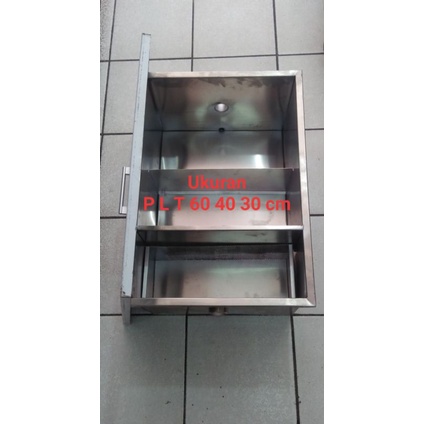 Grease Trap Stainless Steel Besar 60 40 30 cm