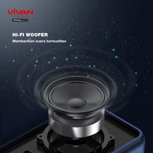 Bluetooth Speaker VIVAN VS20 / VS10 Waterproof IPX7 20W Support  MicroSD AUX TWS  Ultra Bass