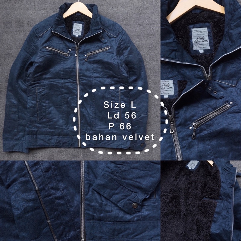 Jaket Thrift Vintage WHICHONE Sudah Cuci Langsung pakai 90s thriftshop bandung thrifting parasut tebal katun thrift shop outer luaran ootd hoodie sweater Harrington-WOS968