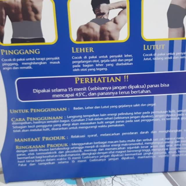 Genki Koyo Magnet Terapi 3 in 1 Untuk Leher Lutut Pinggang