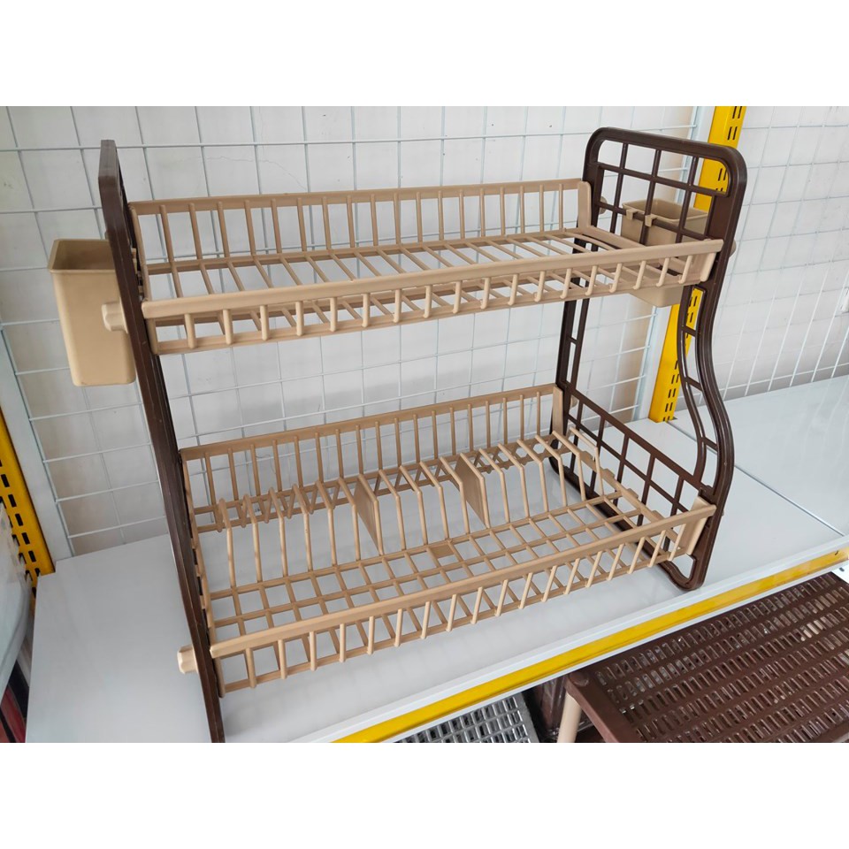 Rak Piring Master Chef Susun 2 Coklat Lucky Star Shopee Rak Piring Master Chef Susun 2 Coklat Lucky Star Shopee