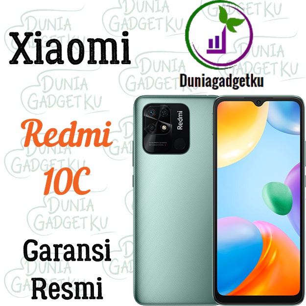 Xiaomi Redmi 10C 4/64GB + 4/128GB Garansi Resmi