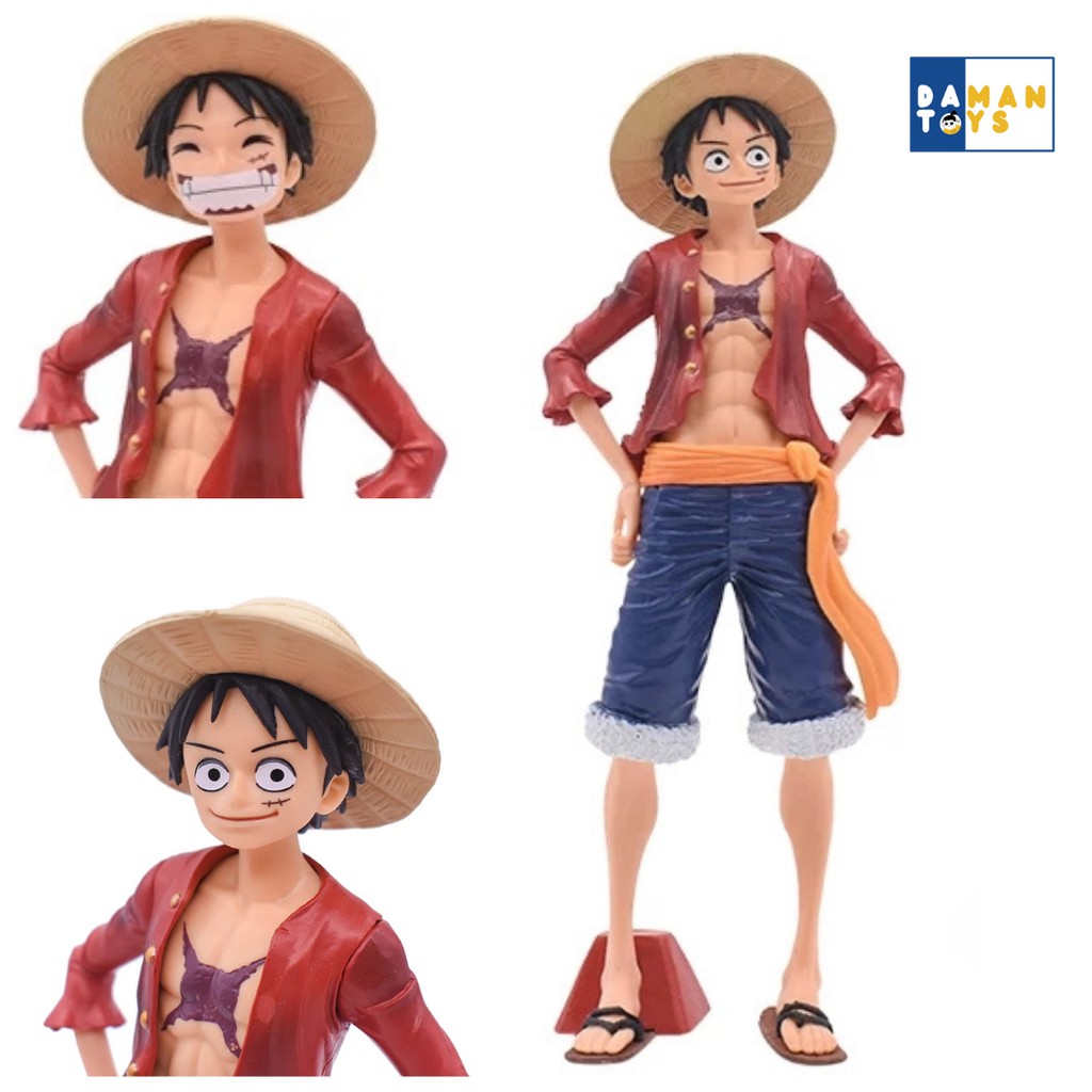 Action Figure Anime One Piece Monkey D. Luffy Dua Muka