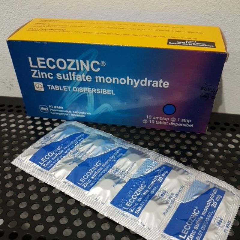 LECOZINC zinc tablet suplemen dewasa untuk daya tahan tubuh