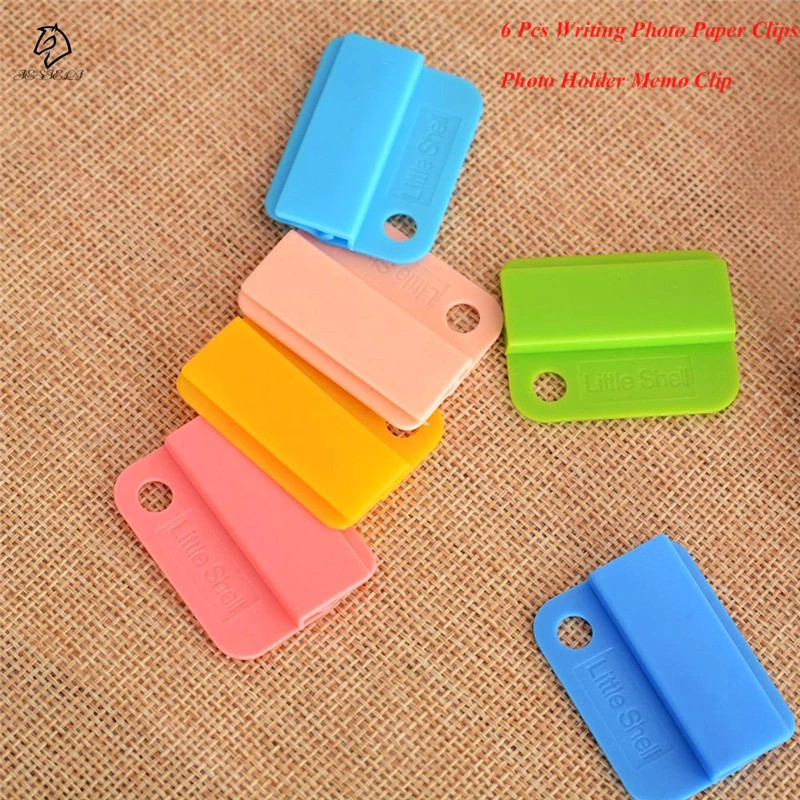 

INDORETAIL | 6 Pcs Permen Warna Dekorasi Perlengkapan Sekolah Menulis Kertas Foto Klip Foto