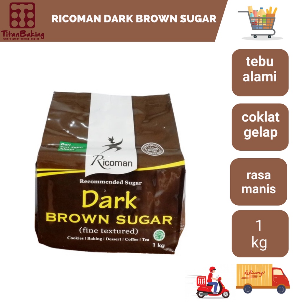 

Ricoman Dark Brown Sugar 1kg