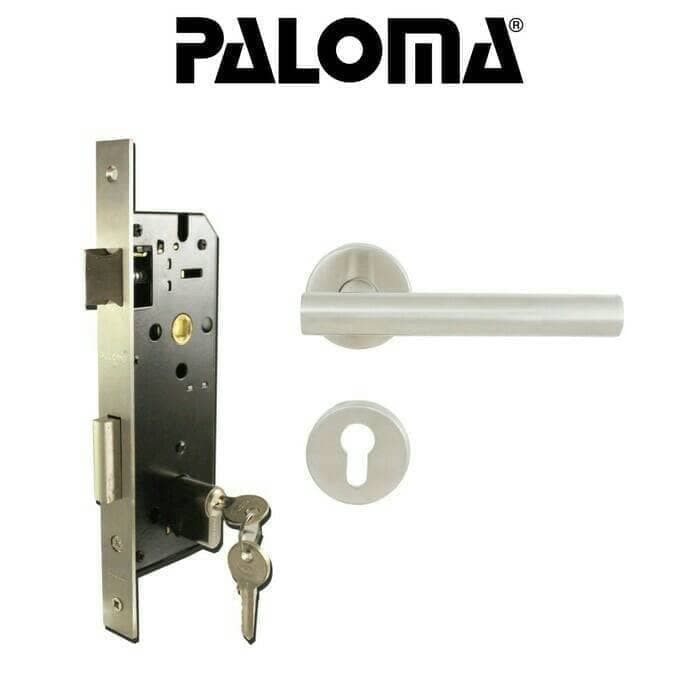 HANDLE PINTU KUNCI SET PALOMA LRP 405 Handle Mortise Cylinder Lock Gagang Pintu HANDEL