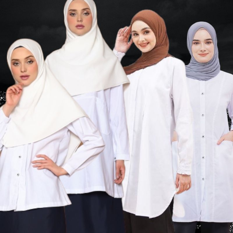 ATASAN TUNIK PUTIH &amp; KEMEJA PUTIH © MYSURE