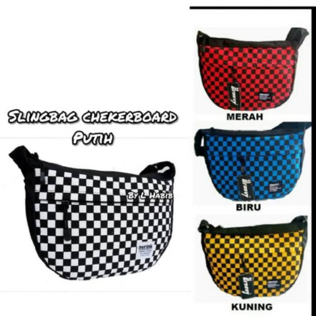 Tas selempang slingbag catur