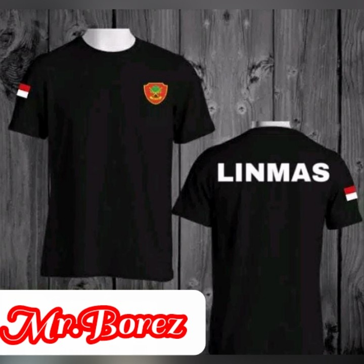 Kaos Linmas Lengan Pendek/ Baju Linmas / Tshirt Linmas Pendek