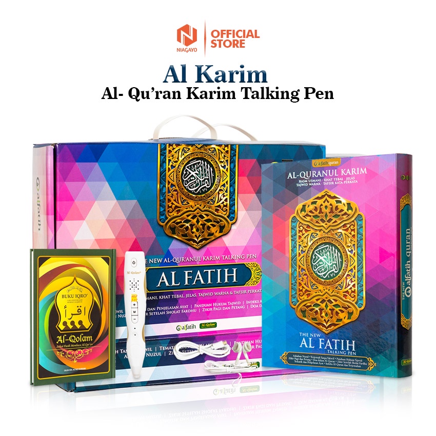 Al Quran Besar Digital Al Fatih The New Alquran Alquranulkarim Talking Pen Pembaca 1 Box