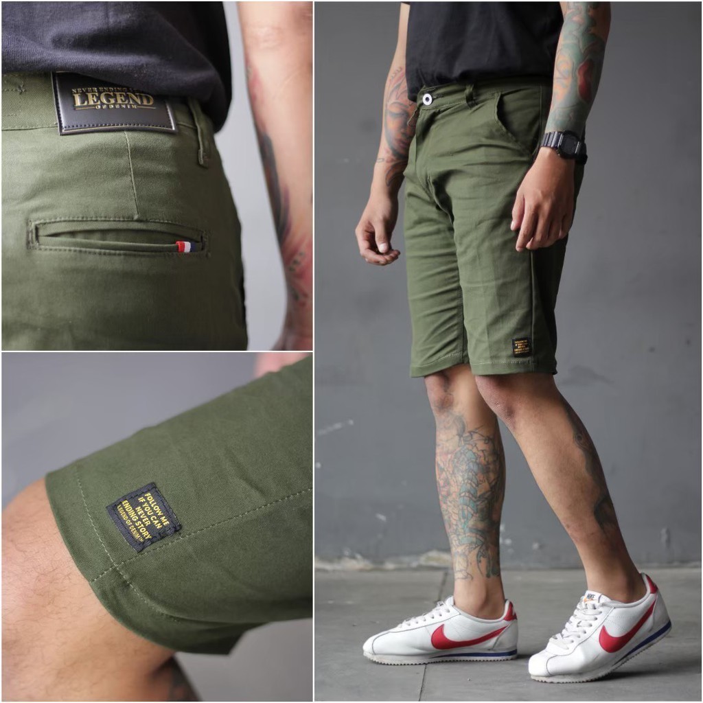 Celana Pendek Chino Pris Premium Celana Distro Pendek Cowok