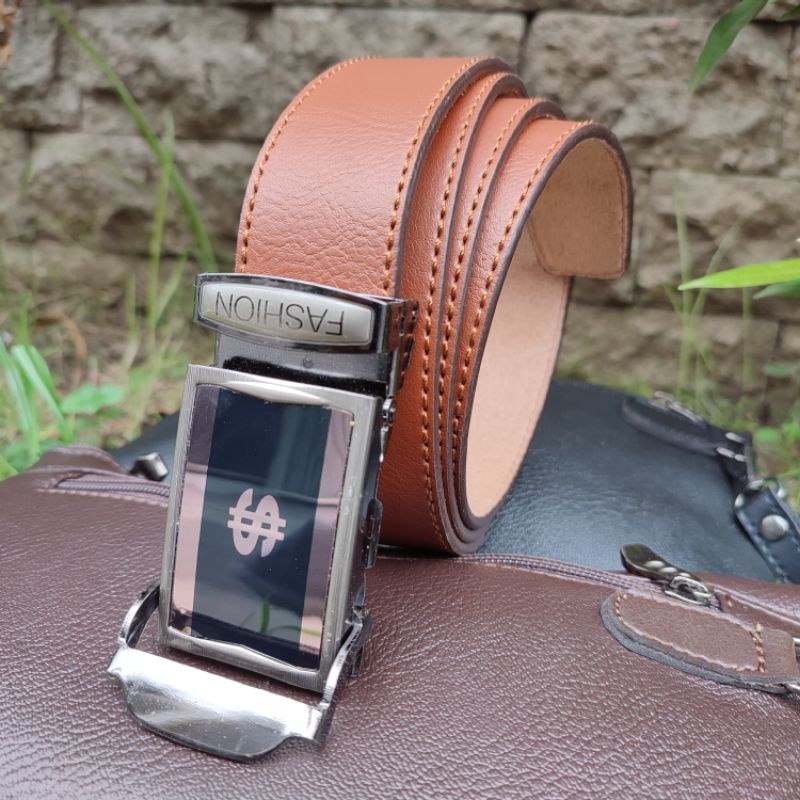 Spesial Jumbo | Ikat Pinggang Pria Big Size 145 Cm | Sabuk Pria Panjang 145 Jepit