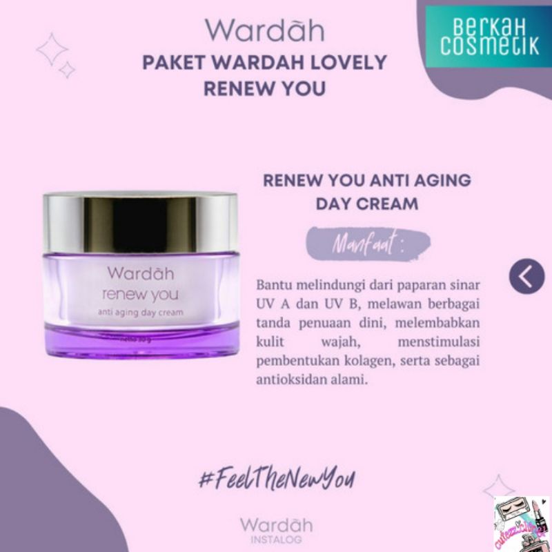 ☃Cutezz_Ching1☃Wardah Renew You Anti Aging Day Cream 30g