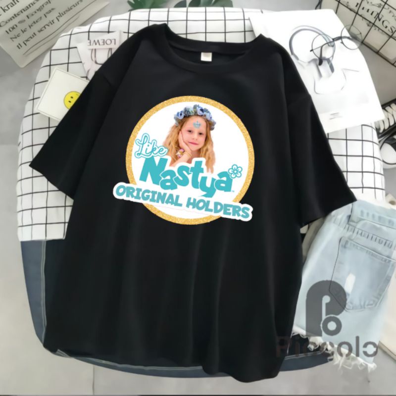 baju kaos anak nastya youtuber bahan premium