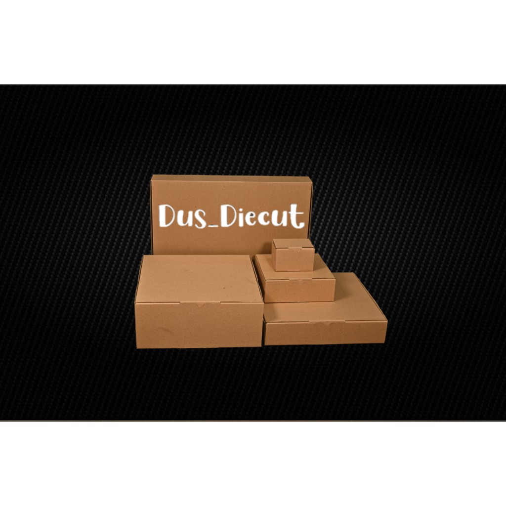Kardus die cut uk. 37x27x5.5 cm (model box pizza)-5