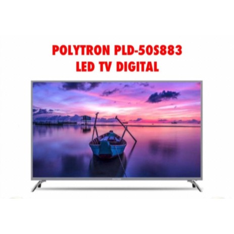 Polytron LED TV Digital 50 Inch PLD 50S873 USB Movie 50&quot; GARANSI 5 Thn