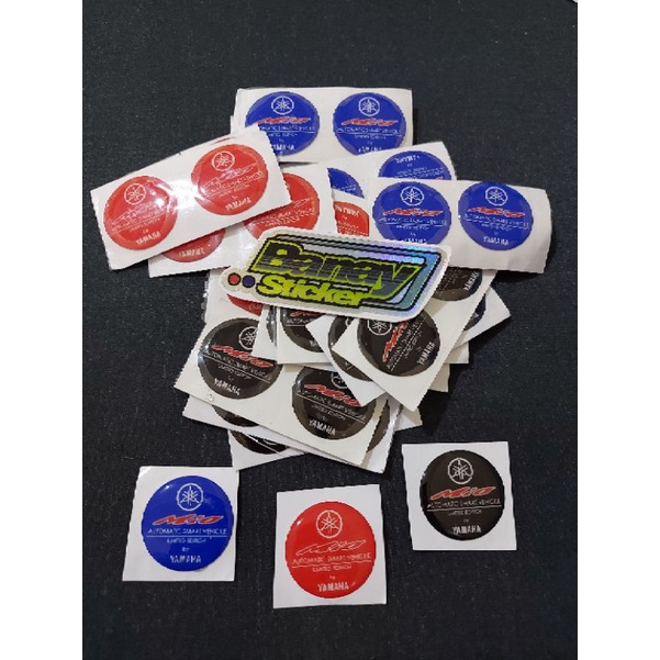 STICKER EMBLEM MIO SMART VEHICILE LIMITED EDITION TIMBUL 3D