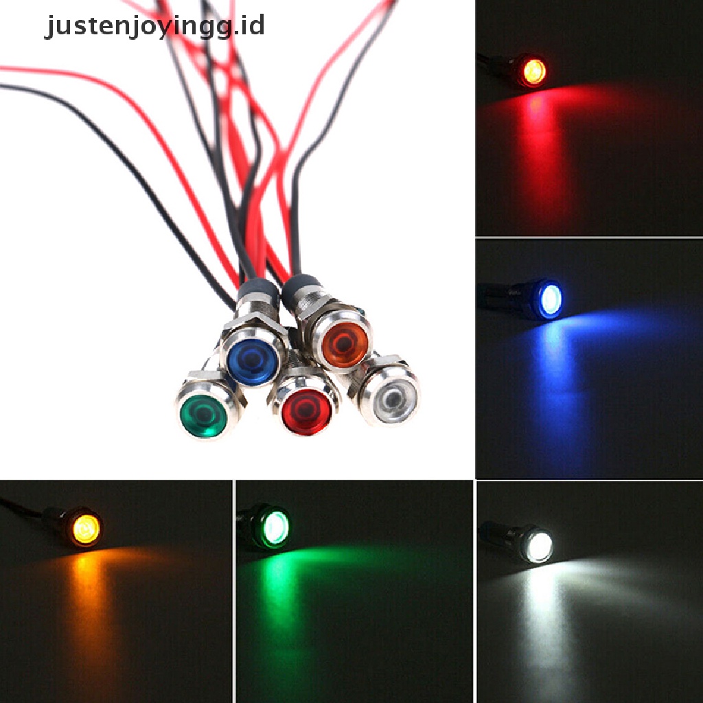 5pcs Lampu Indikator LED 12V-24V 6mm Untuk Dashboard Mobil / Perahu