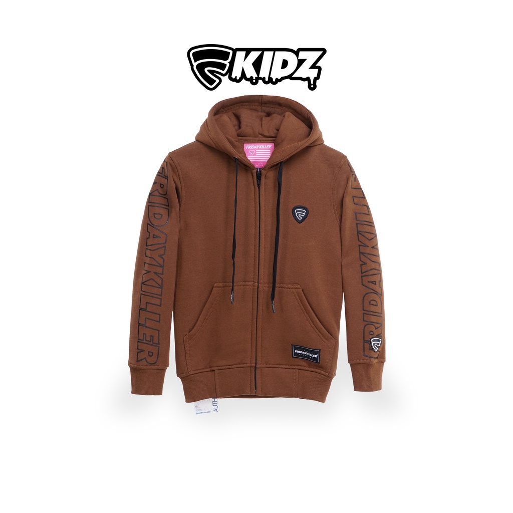 JAKET HOODIE ANAK ANAK FRIDAY KILLER | PICKY ZIP MOCCA