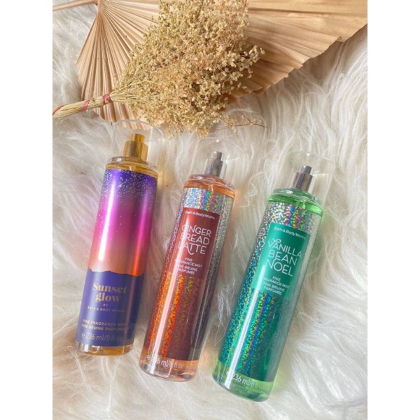 bath & body works 236ml / vanilla rainbow sprinkles / sunset glow